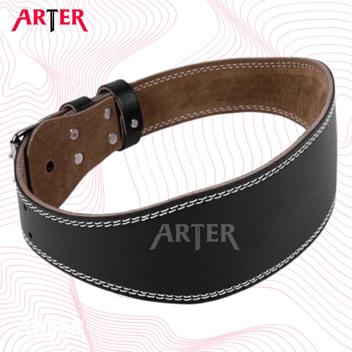 ARTER Gym Belt Weightlifting Kulit Sabuk Fitness Angkat Beban Powerlifting Deadlift Squat Back Support Spine Bench Press - S