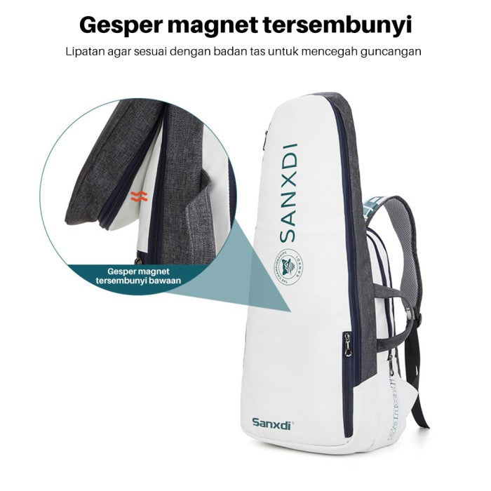 OneTwoFit Tas Ransel Badminton Ransel Raket Multifungsi  Foldable Tas