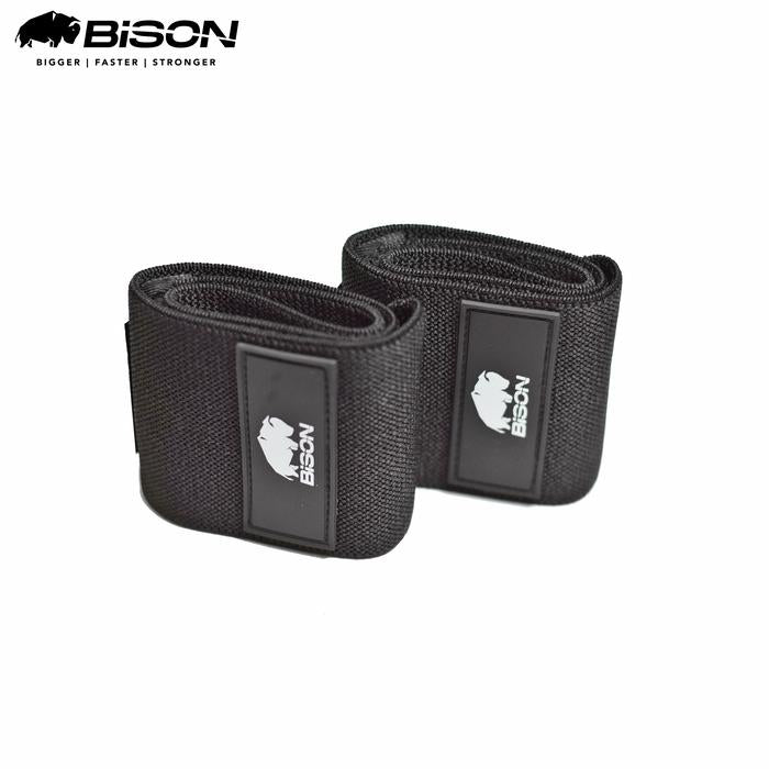 Bison Wrist Band Support Weight Lifting - Hitam