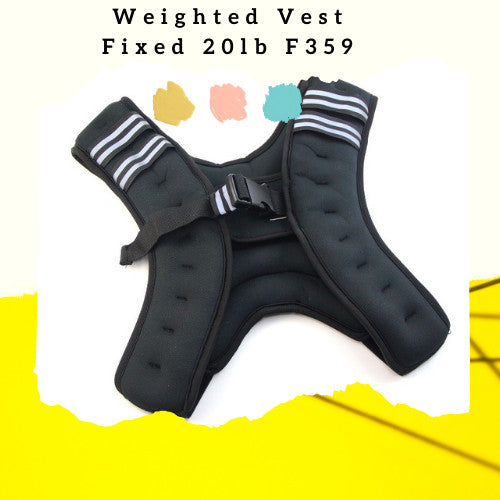 ROMPI OLAHRAGA - Weighted Vest Fixed 20lb F359 - Diskon - Hitam