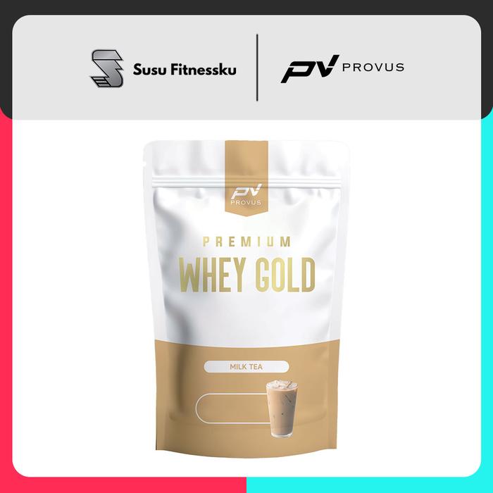 Provus Premium Whey Gold 900gr - Whey Protein Concentrate susu fitness - VANILLA - 900GR, SACHET PWG