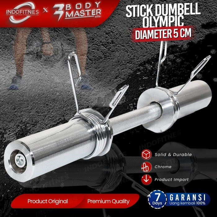 BODYMASTER Stick 50CM Dumbell Olympic Plate 5cm - Gym besi barbell - Stick BM-A160