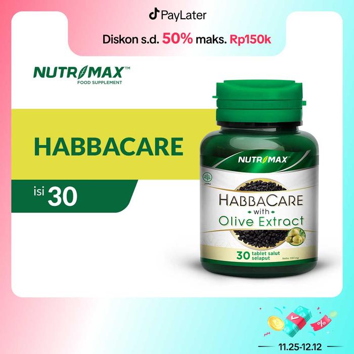 Nutrimax Habbacare With Olive Extract Membantu Memelihara Daya Tahan Tubuh