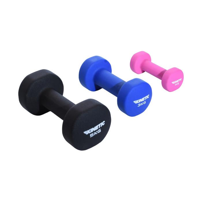KINETIC DUMBBELL NEOPRENE 5 KG - HITAM