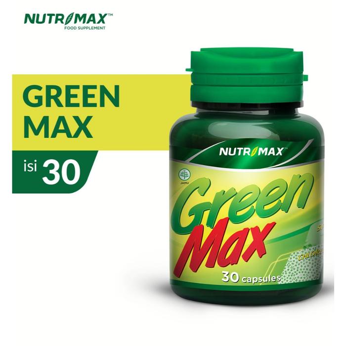 Nutrimax Green Max Kesehatan Pencernaan Detoksifikasi Saluran Cerna - 30 Tablet