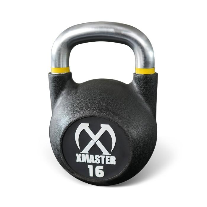 XMASTER Kettlebell Urethane CPU 4-32kg - Pegangan Nyaman Anti-Slip Ergonomis untuk CrossFit & Powerlifting di Rumah Gym - 4kg
