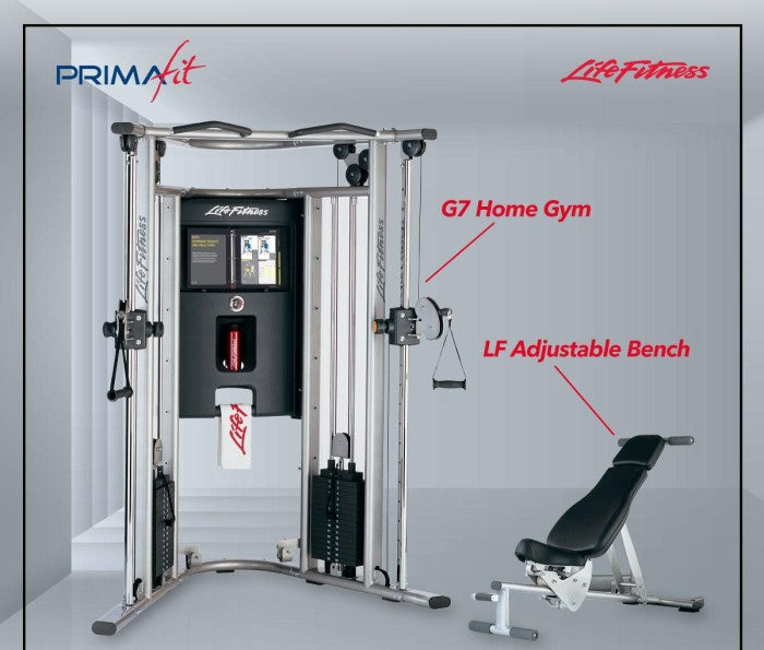 Life Fitness G7 Home Gym Angkat Beban plus Bench Strength Training