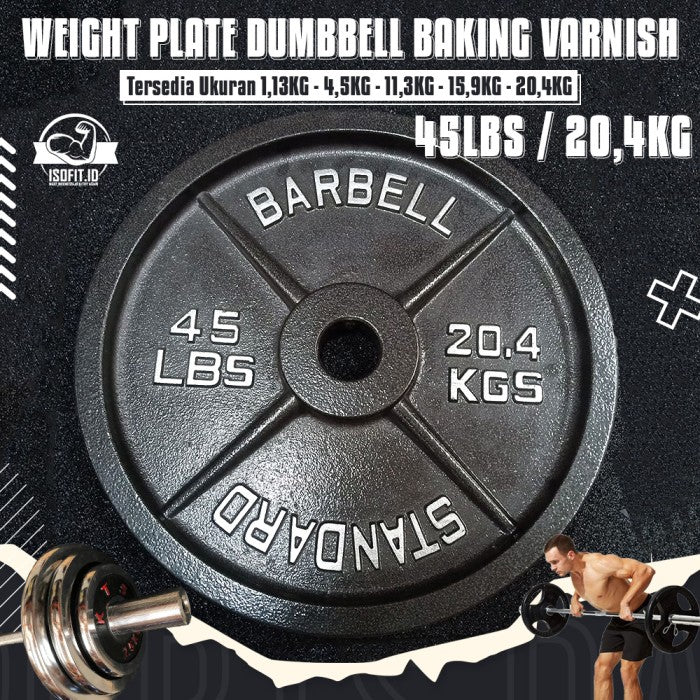 BV Electroplated Weight Plate Barbel / Plat Pemberat Barbel - 25LBS