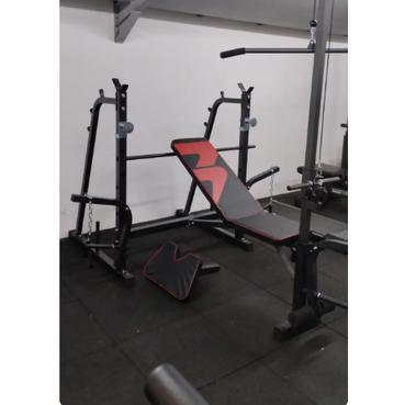 Bench Press BM-155V2 Lat Pull Down  Home Gym Preacher Curl Leg plus beban 40kg - beban pvc 40kg