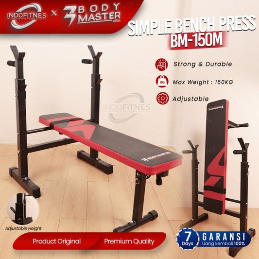 BODYMASTER Bench Press BM-150M Simple Bangku Kursi Fitness Gym
