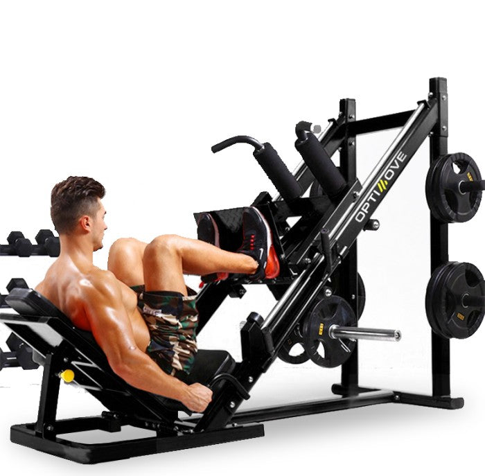 Optimove LP-02 Leg Press + Hack Squat Bukan Smith Machine Gym Fitness