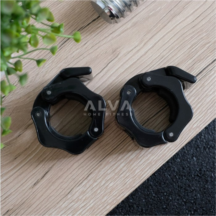 [2.5CM] Pengunci Adjustable Dumbell / Dumbel Collar Lock - HITAM