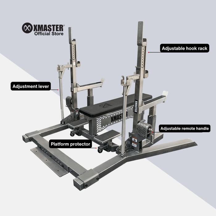XMASTER Stainless Steel Squat Combo Rack IPF Powerlifting