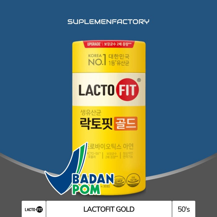 LACTOFIT Probiotics Gold Korea Probiotik - 1 Pack 10 Pcs