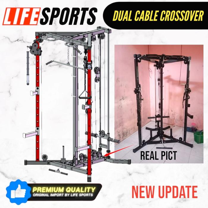 DUAL CABLE CROSSOVER ORIGINAL IMPORT functional trainer Cablecrosover multi power rack BM 5008