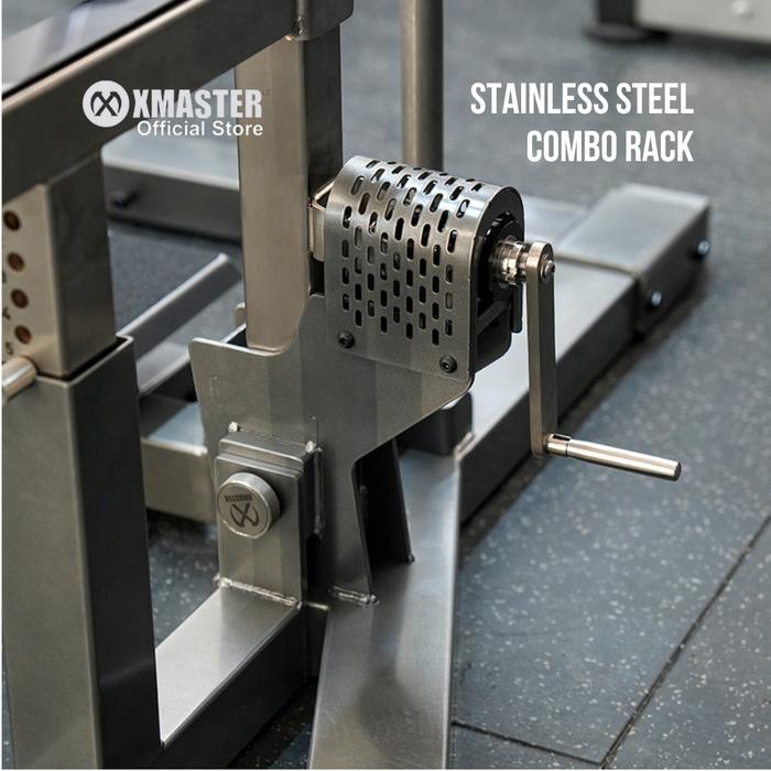 XMASTER Stainless Steel Squat Combo Rack IPF Powerlifting