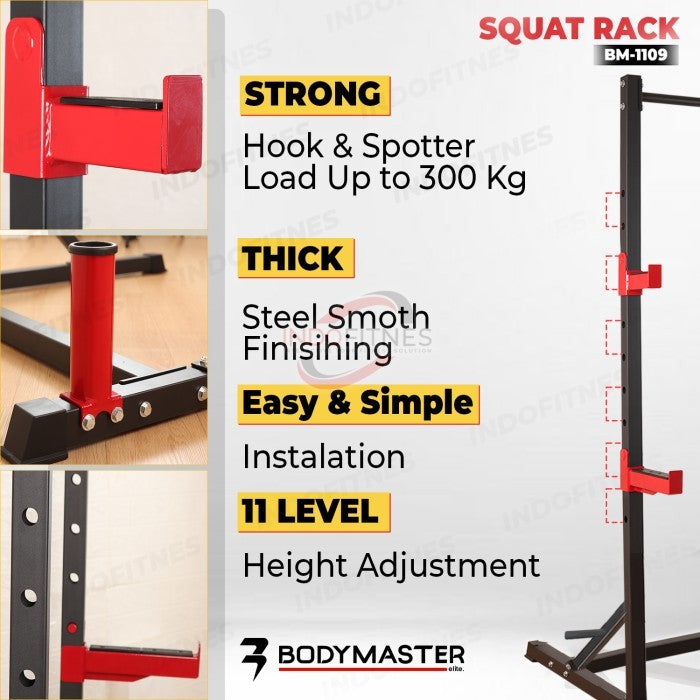 BODYMASTER Squat Rack BM-1109 Power Pull up bar Tower Bench Press - Squat Rack, TOPED