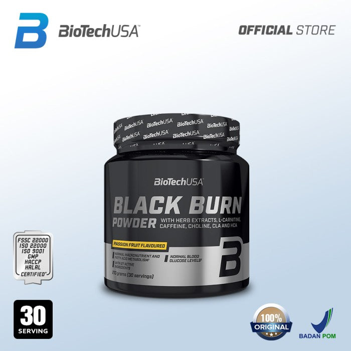 Biotech - BLACK BURN POWDER 210 Gram (fat burner) - Watermelon