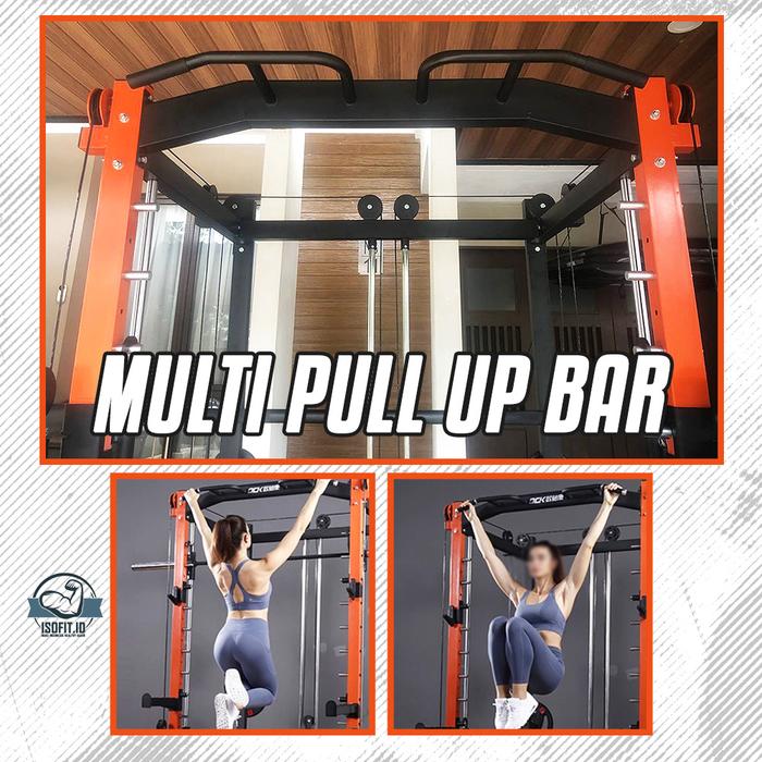 Multifunctional Smith Machine Trainer / Premium Squat Power Rack Bench Press Cable SD-5515BOK