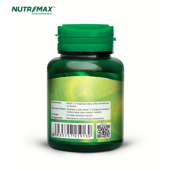 Nutrimax Green Max Kesehatan Pencernaan Detoksifikasi Saluran Cerna - 30 Tablet