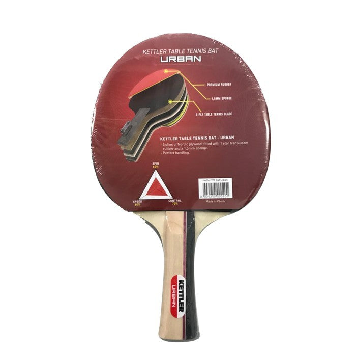 KETTLER Table Tennis Bat URBAN - Red