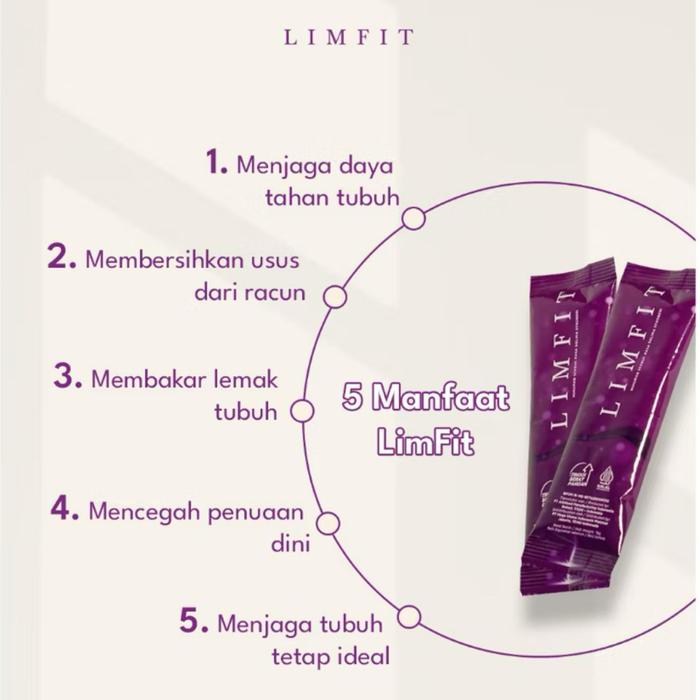 Limfit Lcarnitine Kolagen Detox Rasa Stroberi dan Delima - 1shacet