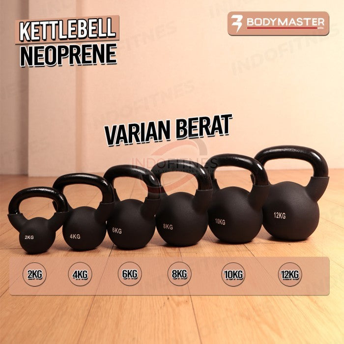 BODYMASTER Kettlebell Neoprene Fix Vinyl BM-A137 Dumbell Barbell - 2Kg