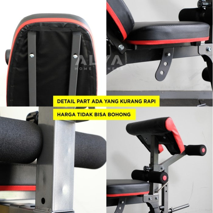 Adjustable Bench Leg Curl - Leg Extension - Bicep Preacher Curl