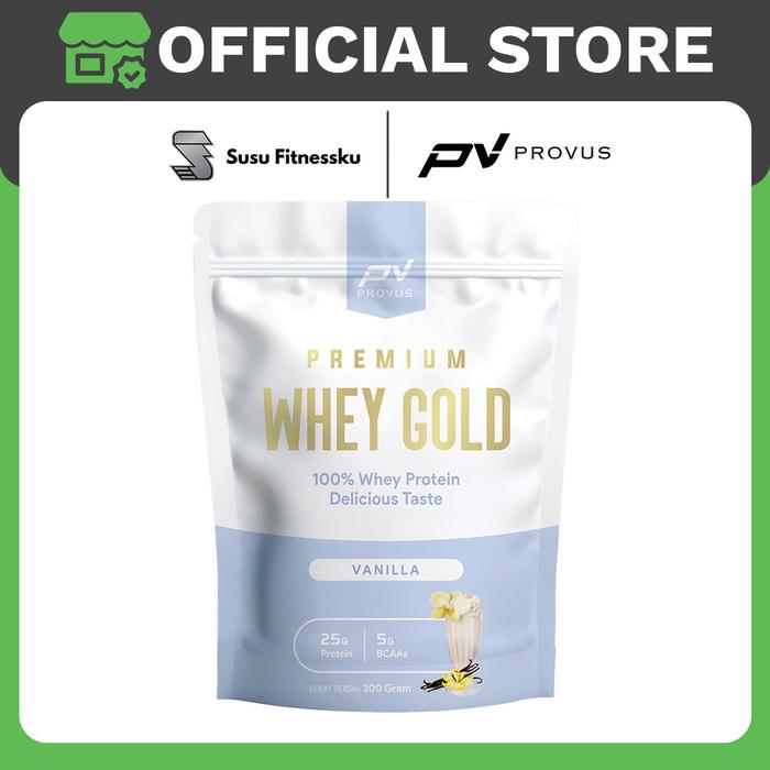 Provus Premium Whey Gold 300gr - Whey Protein Concentrate - STRAWBERRY CAKE