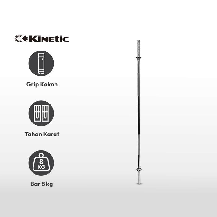 KINETIC TONGKAT BARBEL REGULAR BAR 160 CM