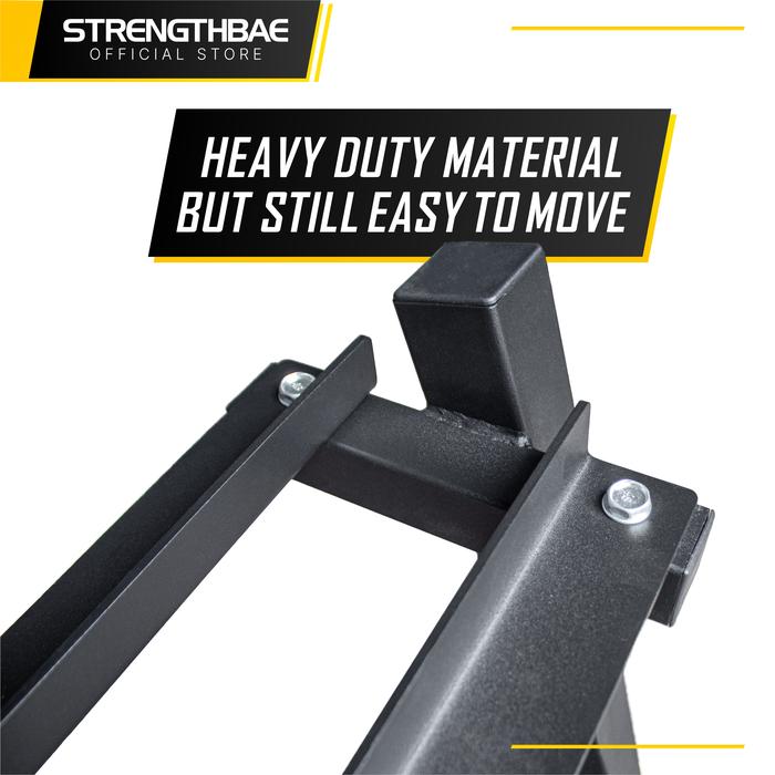 Dumbbell Rack STRENGTHBAE 3 Tier Rak Hex Dumbel Dumbbel Dumbell Dambel