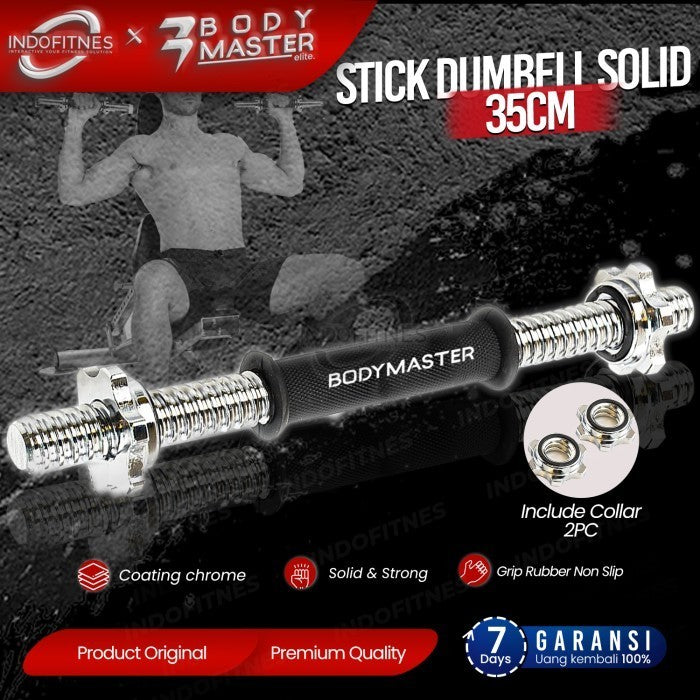 BODYMASTER Stick Straight Bar 35cm Solid - Stik Dumbell Pendek Lurus - Stick BM-A154