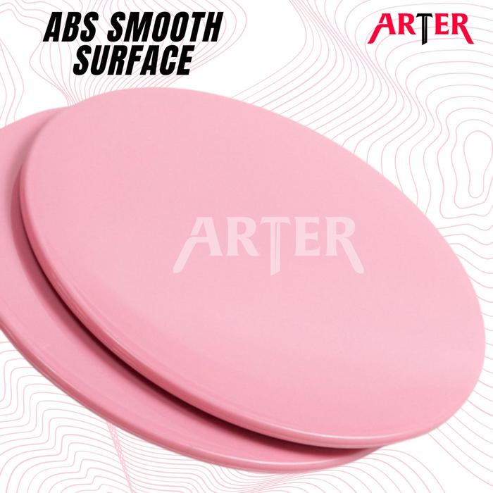 ARTER Yoga Gliding Discs Slider Fitness Disc Exercise Sliding 2 Pcs - Hitam