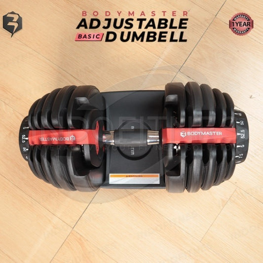 BODYMASTER Basic 24KG / 52.5Lbs Original Adjustable Dumbell Dumbel set - BASIC 24KG, KURIR TOPED