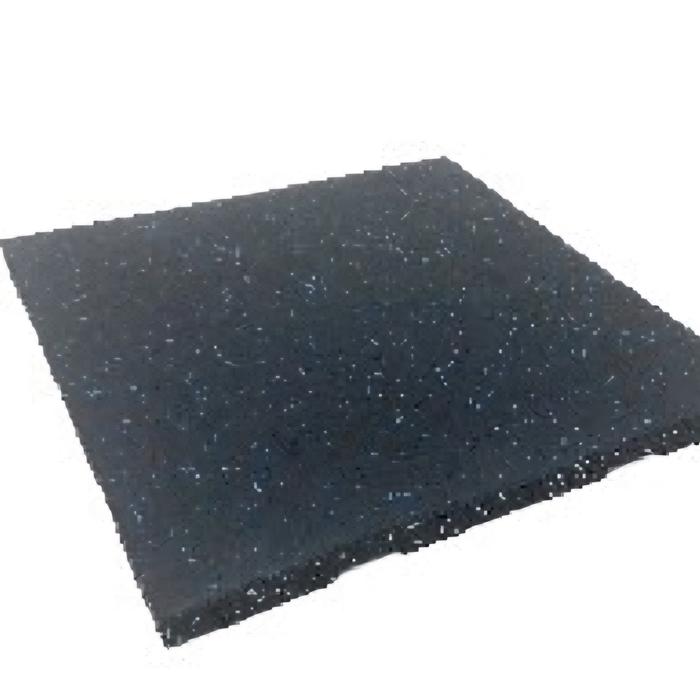 XMASTER Rubber Gym Floor Mat 50x50x3cm | Anti Selip & Anti Bau | Alas Karet Fitness - side