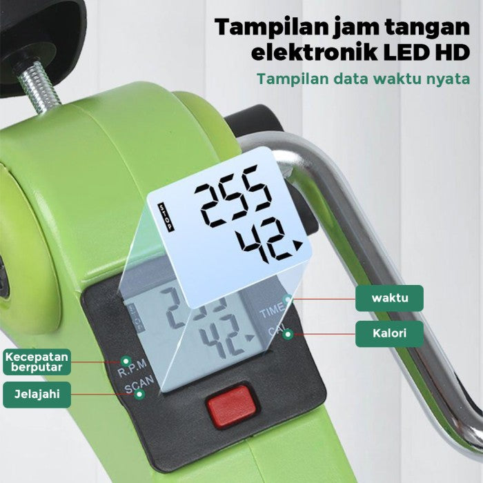 OneTwoFit Mini exercise bike Sepeda Statis Terapi Portable Dilipat