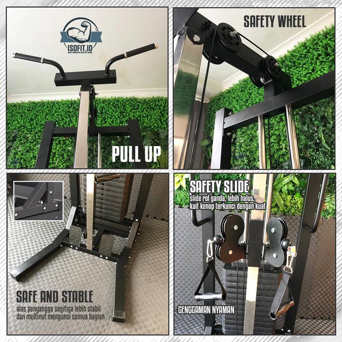 Multifunction Gym Bird Trainer Power Kinetic Cross Cable / Alat Gym Pelatihan Dayung Otot Tangan
