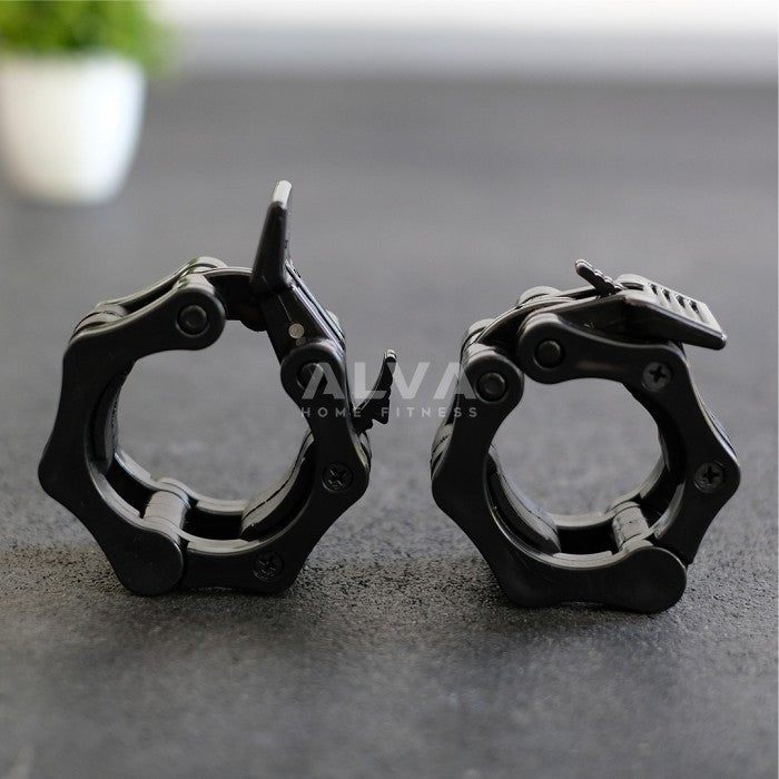 [5CM] Jepit Pengunci Barbell / Barbel Olympic Bar Lock Collars HITAM