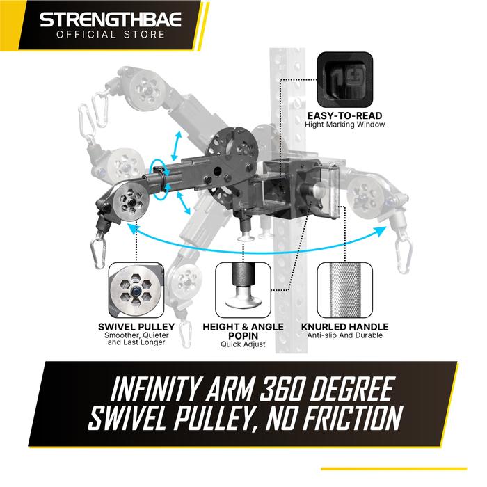 Infinity All in One Trainer STRENGTHBAE Smith Machine Power Rack Cable Machine Home Gym 1 Sisi - Rack Saja