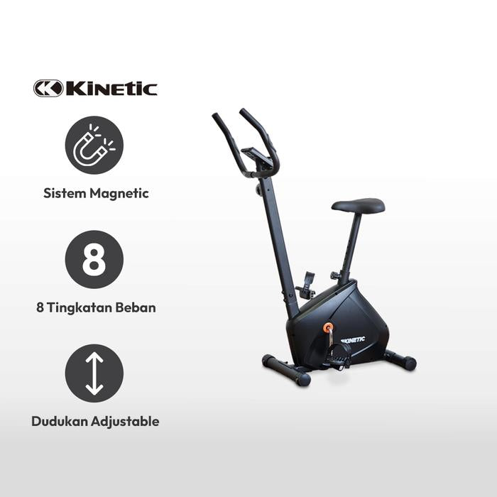 KINETIC SEPEDA STATIS MAGNETIC 510B - ORANYE/HITAM