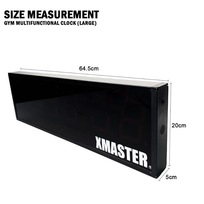 XMASTER Gym Timer Multifunctional CrossFit box wall fixed large timer home garage gym workout ROGUE - Timer only 65*20*5cm