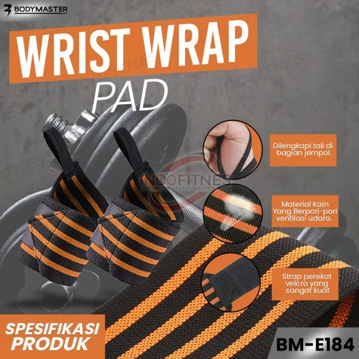 BODYMASTER Wrist Wrap Pad BM-E184 - Pergelangan Tangan gym fitness - Biru