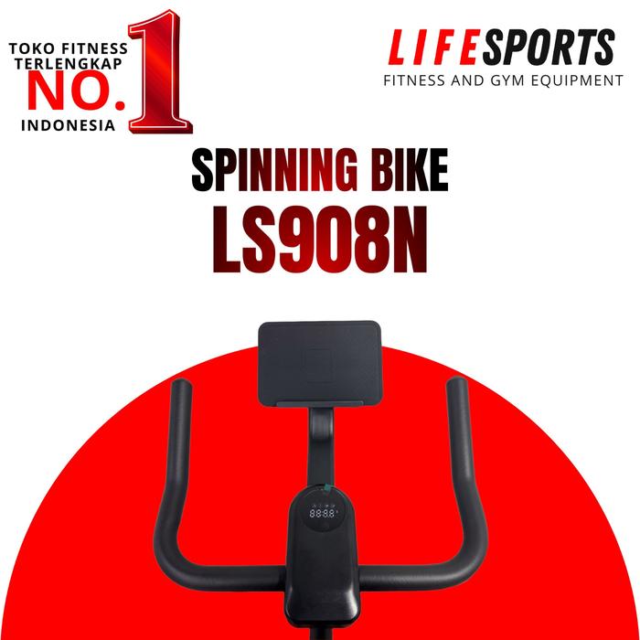 Alat Fitness Spinning bike Sepeda statis olahraga gym LS 908N spinning lifesports terbaru