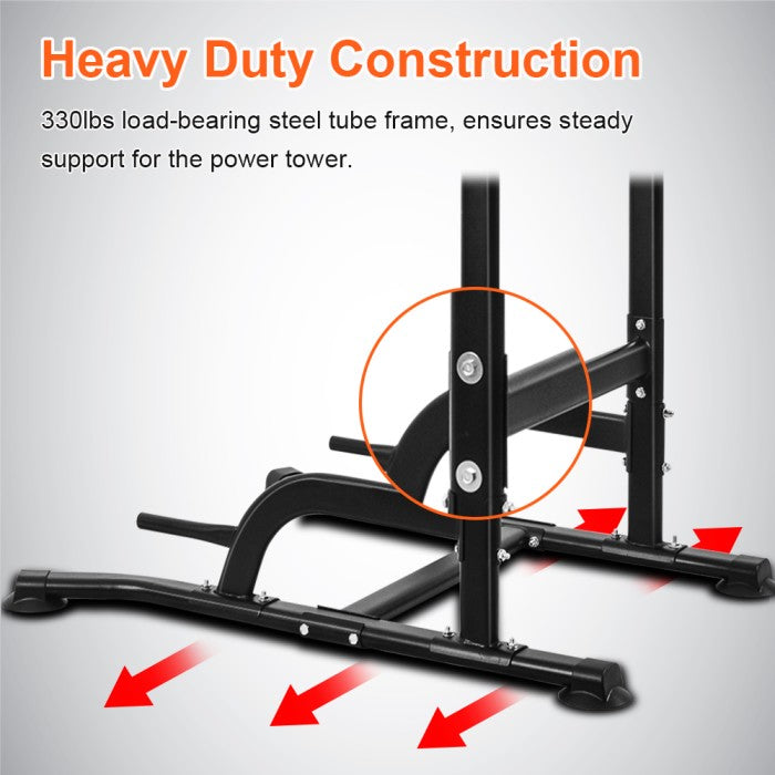 Onetwofit Power tower Pull up alat olahraga rumahan