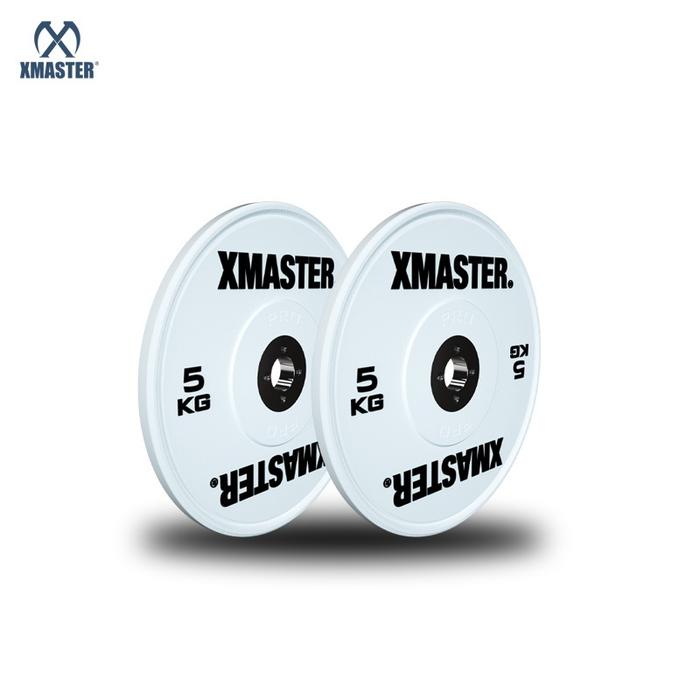 XMASTER Plate Bumper Urethane Kompetisi IWF 5kg-25kg Standar Gym CrossFit Strength ROGUE ELEIKO Hijau Kuning Biru Merah - 10kg Competition