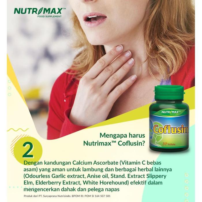 Nutrimax Coflusin Membantu Meningkatkan Daya Tahan Tubuh Imunitas Menjaga Kesehatan