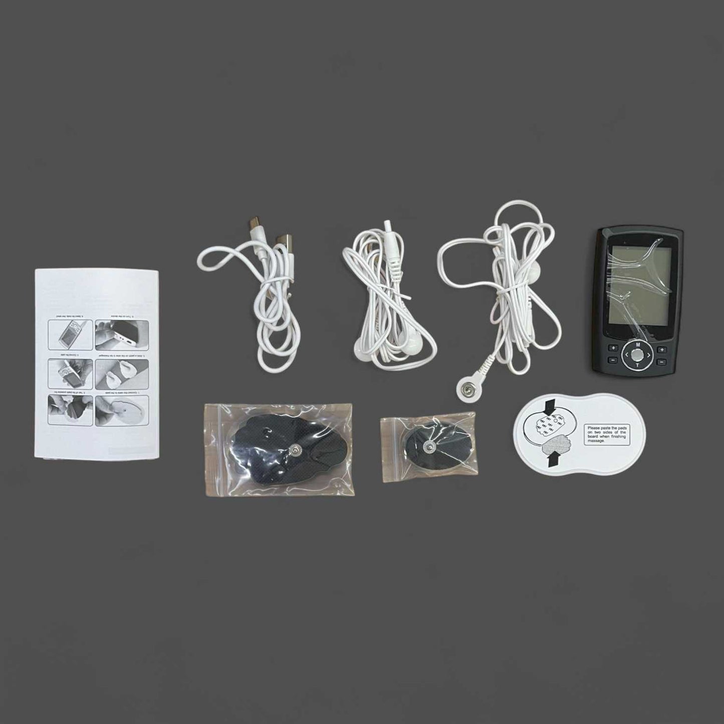 FDA Alat Pijat Elektrik Akupuntur Tempel TENS EMS 36 Mode 4 Pad - MH-1083