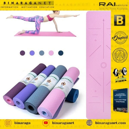 YOGA MAT / TPE YOGA MAT / YOGA MAT DOUBLE PINK