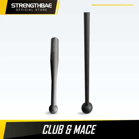 Club and Mace STRENGTHBAE Weighted Steel Clubs Maces Gym Workout Fitness - Mace, 2kg