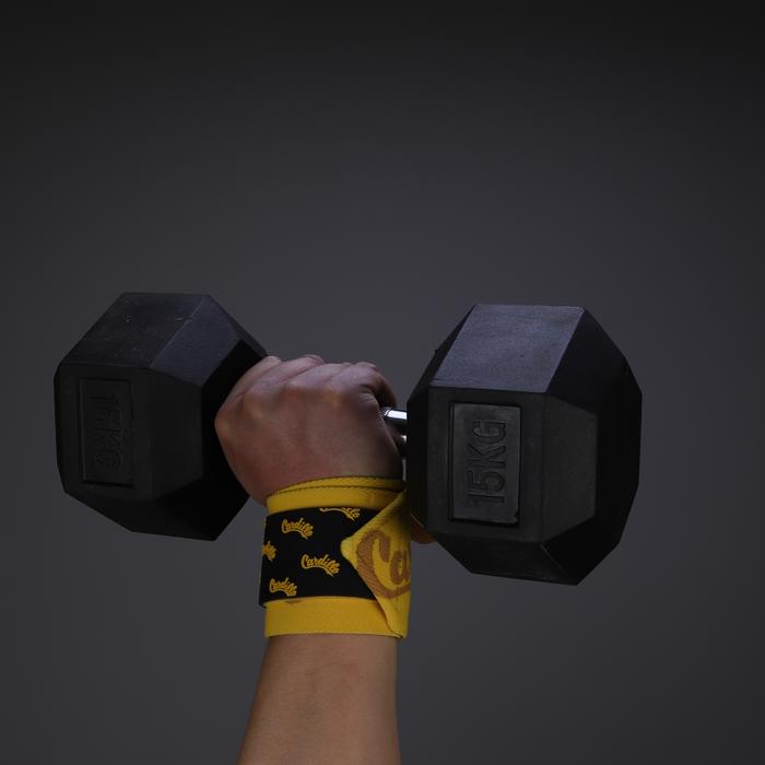 Wrist Wrap Cardillo 4mm Stiff – Support Gym Powerlifting Weight Deadlift Olympic - Dark Grey